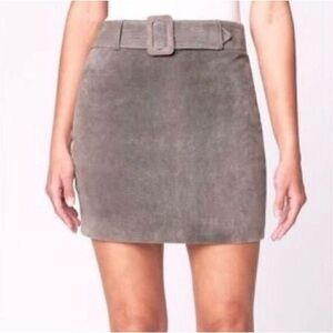 $118 Blank NYC High Altitude Suede Leather Belted Skirt Size 29